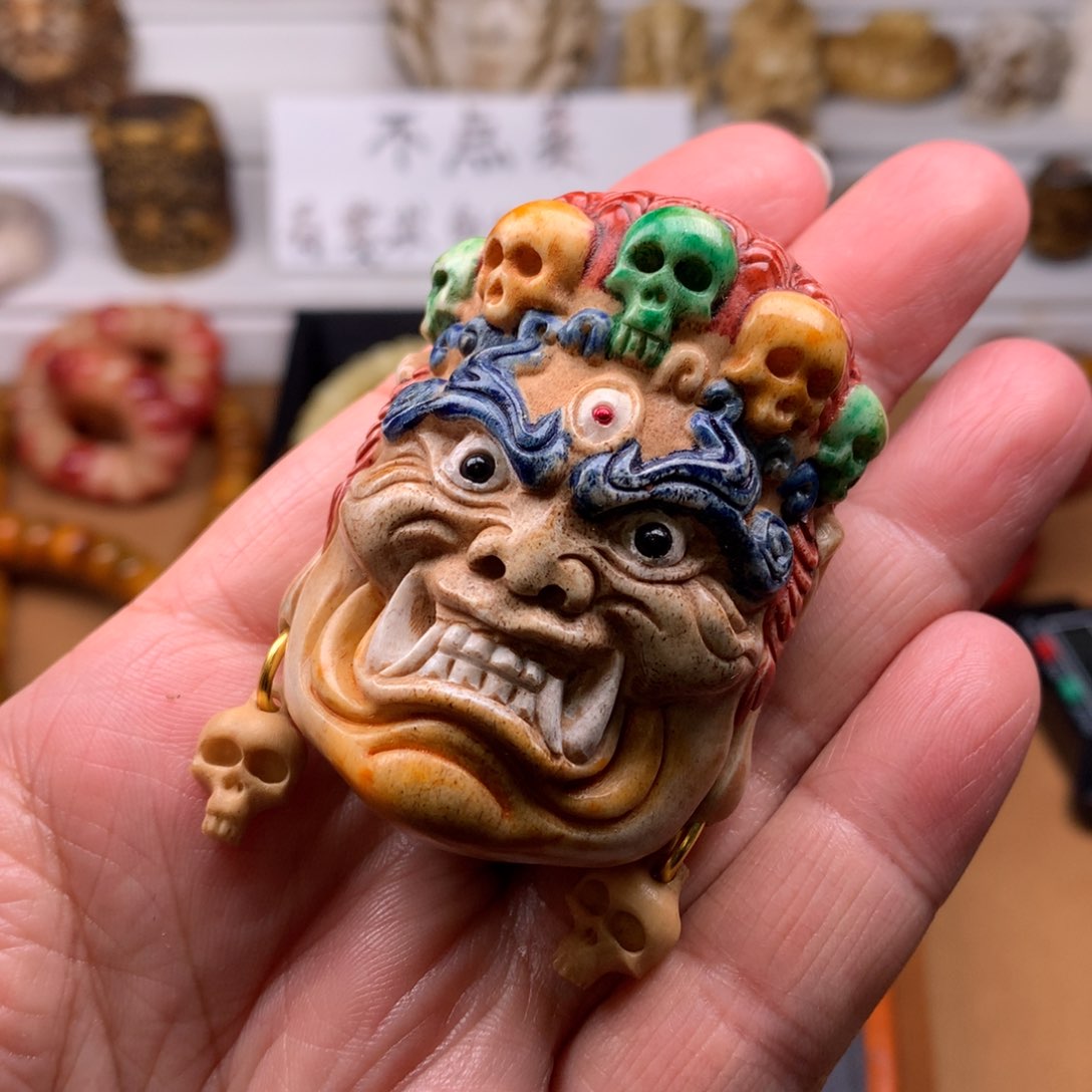 鹿骨把件天天都在盘