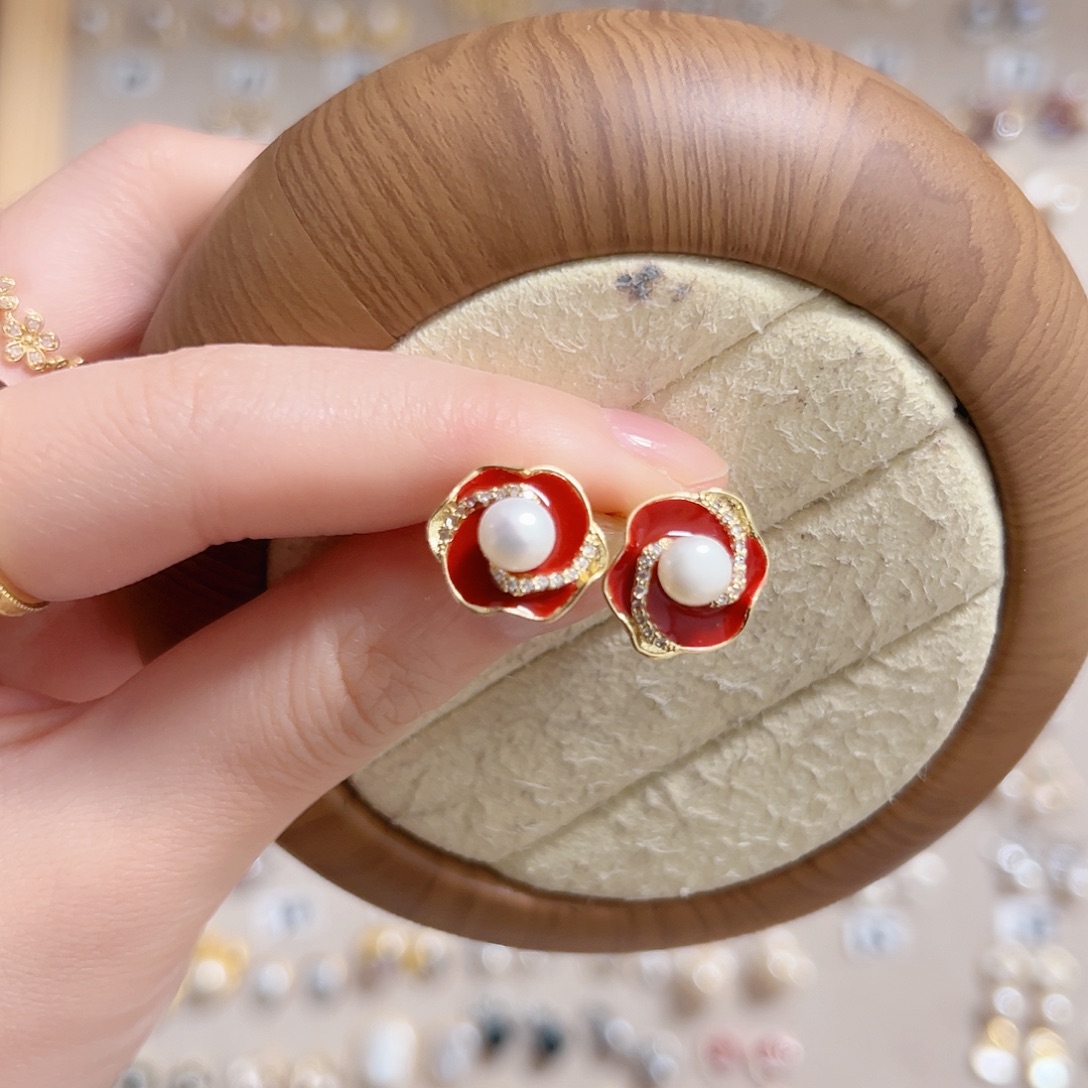 淡水珍珠银S925镶嵌原创手作