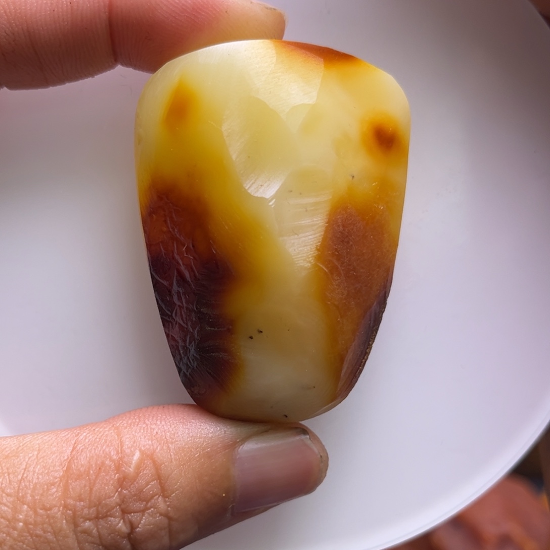 哈***）定制琥珀未镶嵌琥珀蜜蜡原石定制有瑕