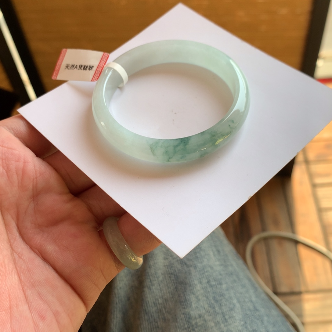 翡翠未镶嵌手镯21号51