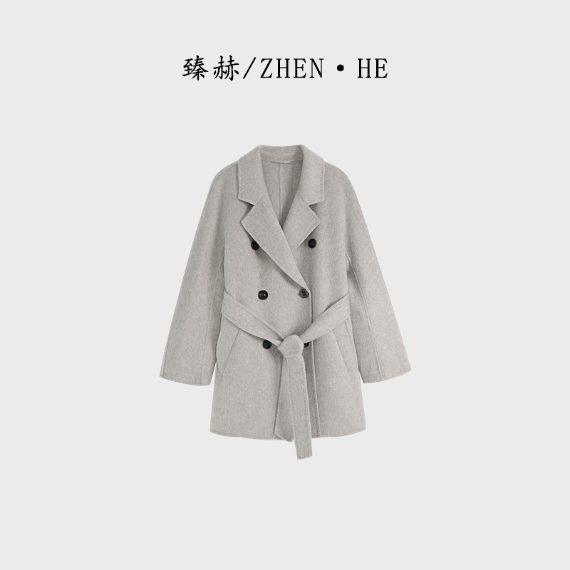 臻赫/ZHEN·HE 秋季新款 女士短款羊毛大衣2025秋