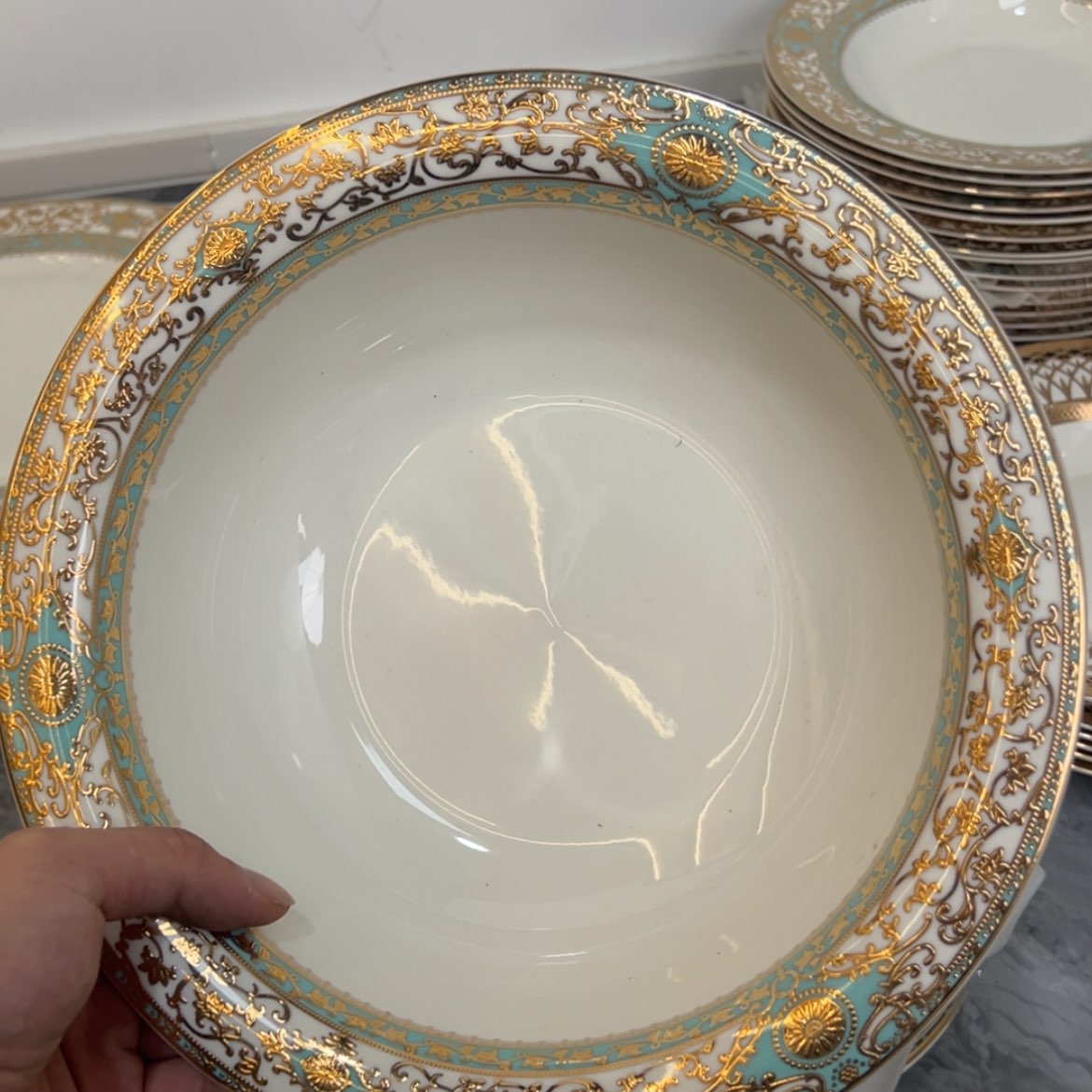 【闪购商品】瓷片10.25寸大汤碗一个一单福利