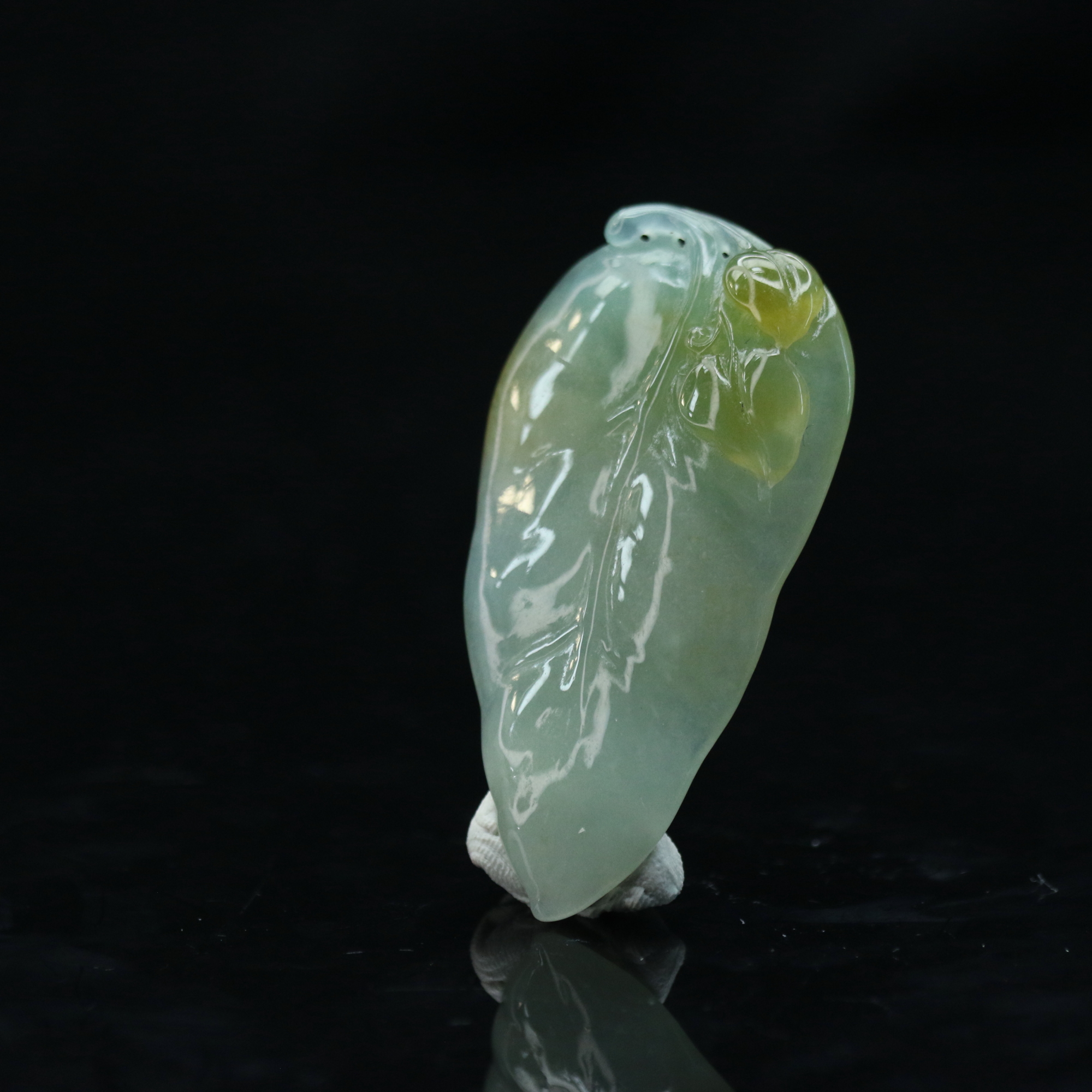 6天然缅甸翡翠A货叶子/000031/上海嘉禾拍卖