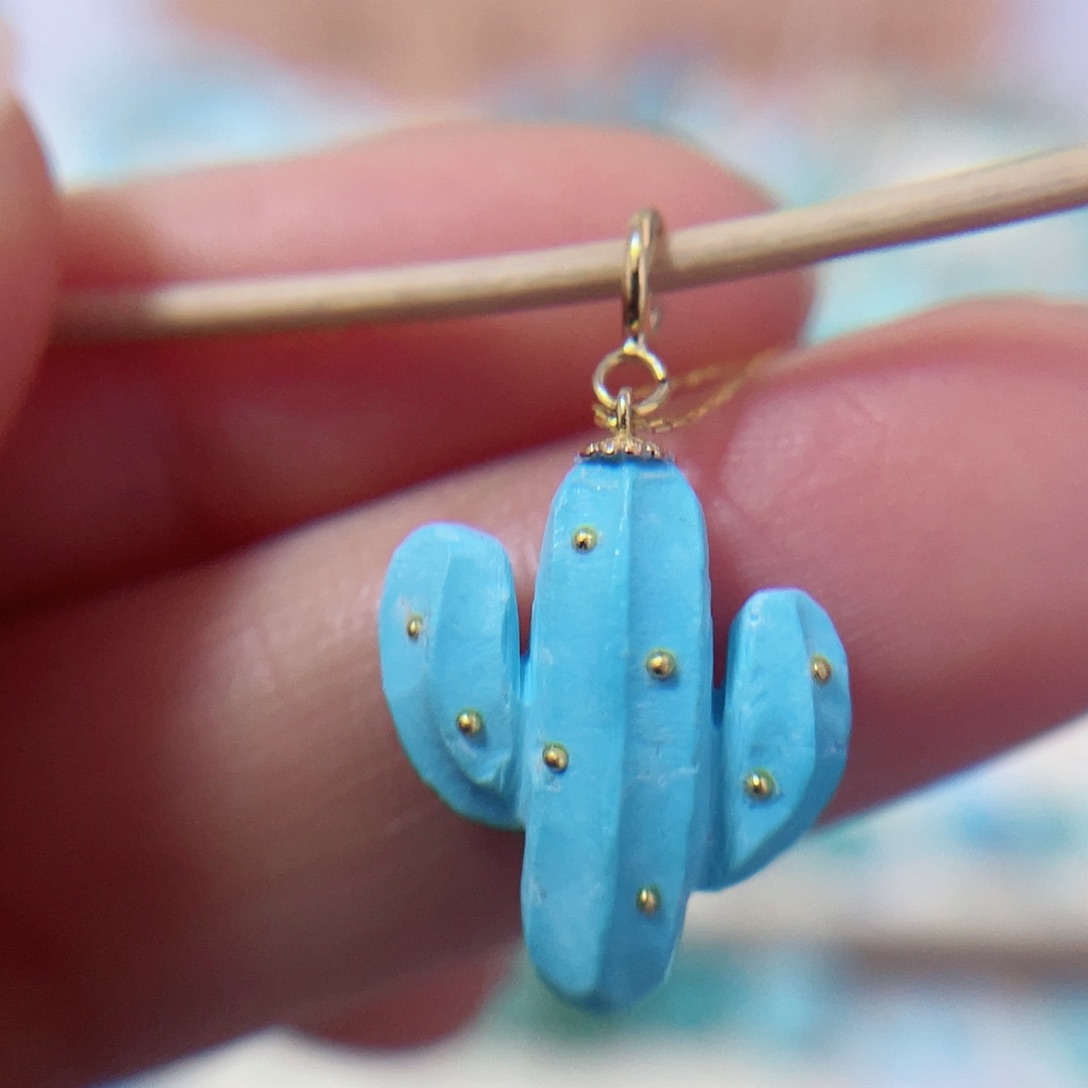 绿松石珠宝奇石18K金镶嵌