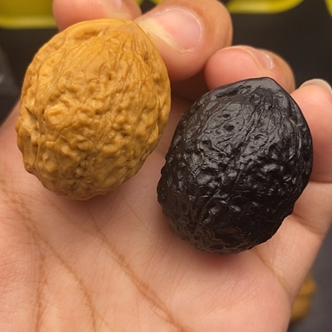 文玩核桃把件36尺蟒纹