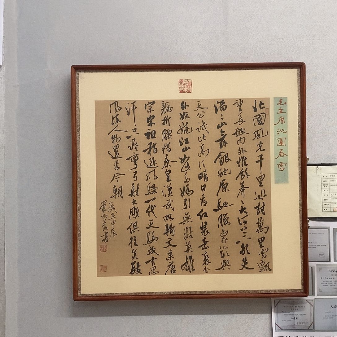 书法罗柏发书法沁园春