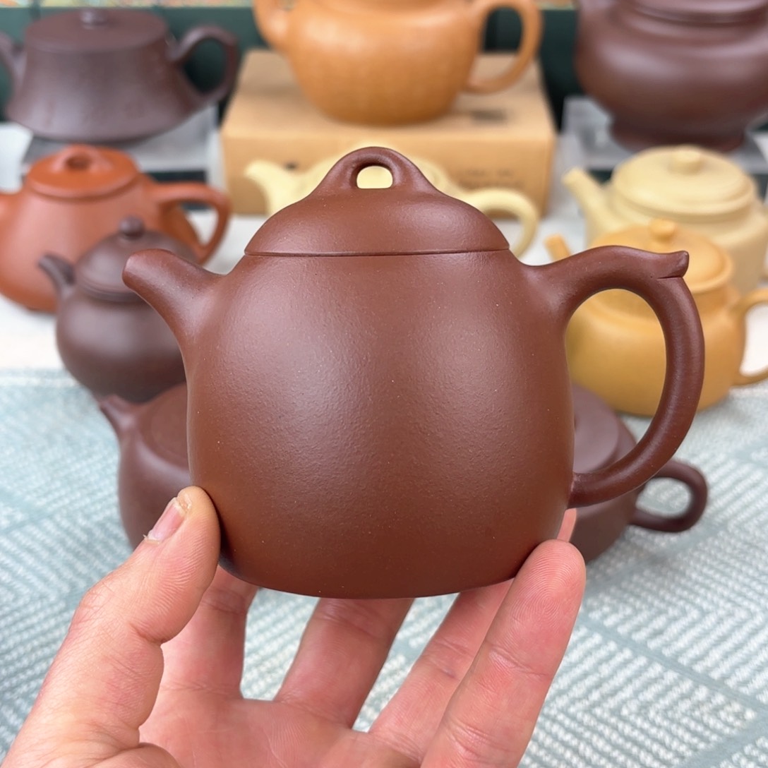 紫砂茶壶秦权 紫泥 235cc
