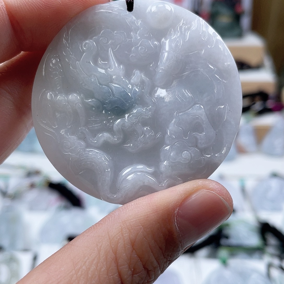 翡翠颈饰未镶嵌0523挂件