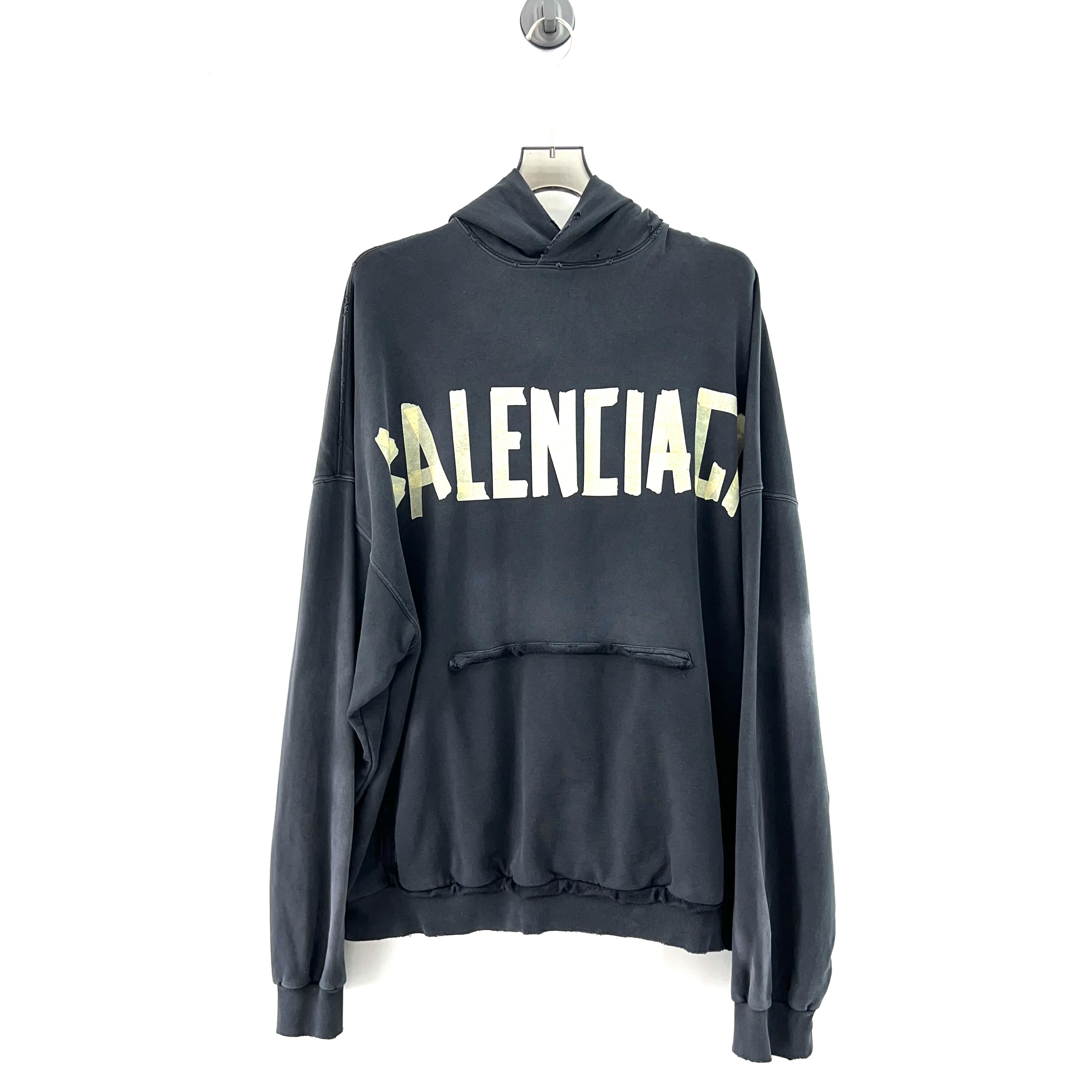未使用 Balenciaga/巴黎世家 胶带卫衣/4码（北京）