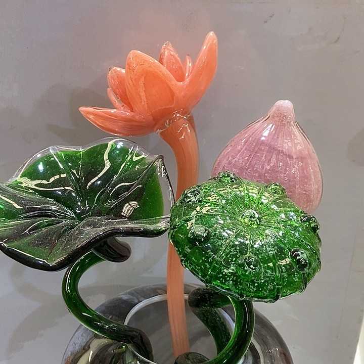 无铅玻璃琉璃花高45口9