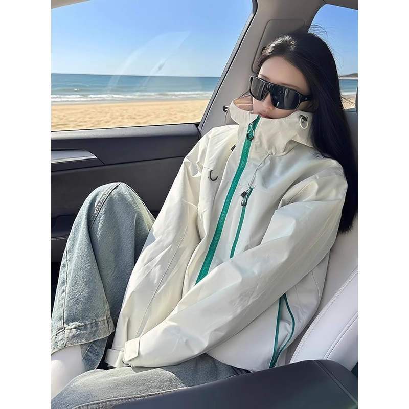 山系户外防晒防水外套男女款夏季轻薄透气速干运动骑行服夹克外套