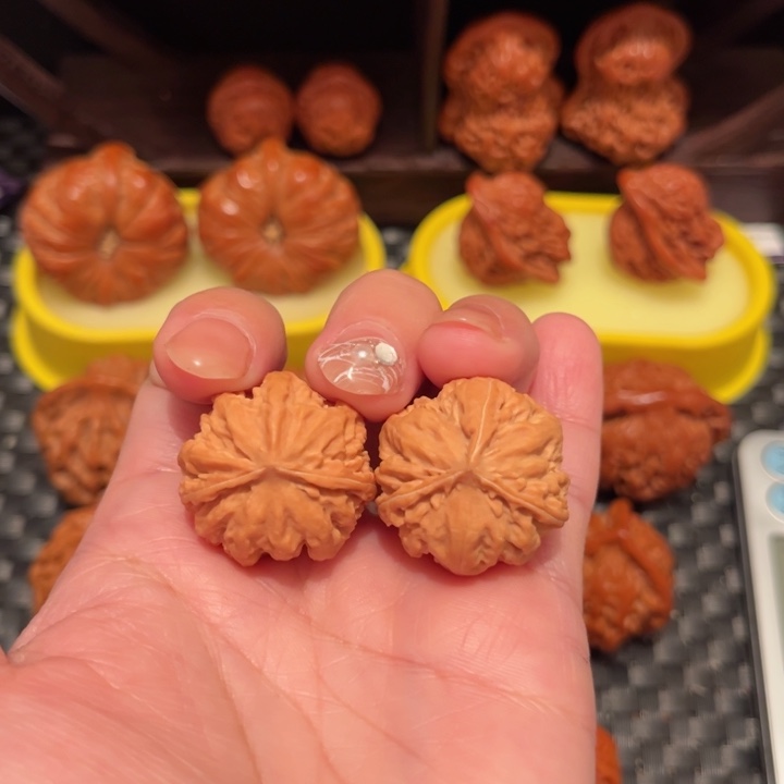 文玩核桃把件风**人三棱