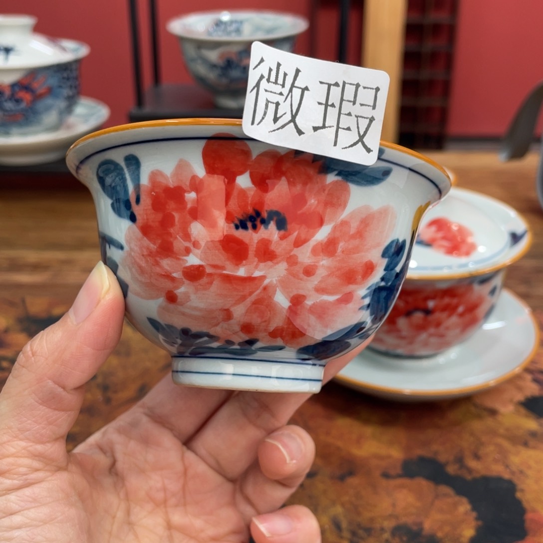 微瑕釉下彩纯手工绘制