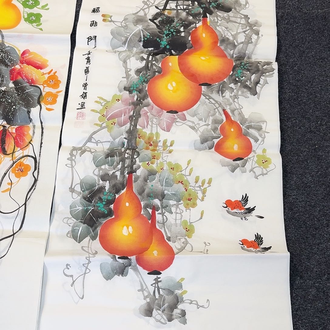 纯手绘国画作品好看三尺