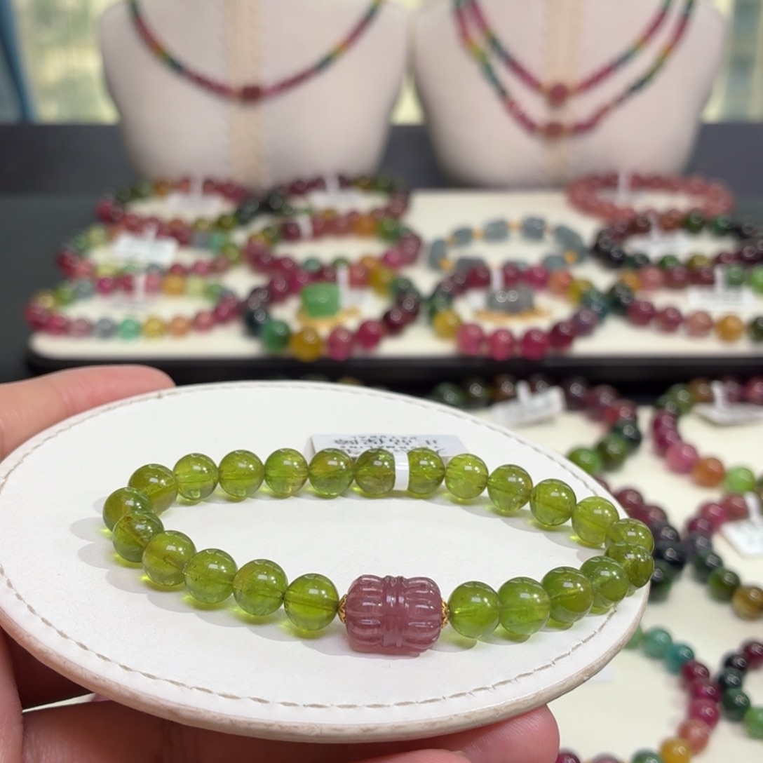 未镶嵌碧玺手链15