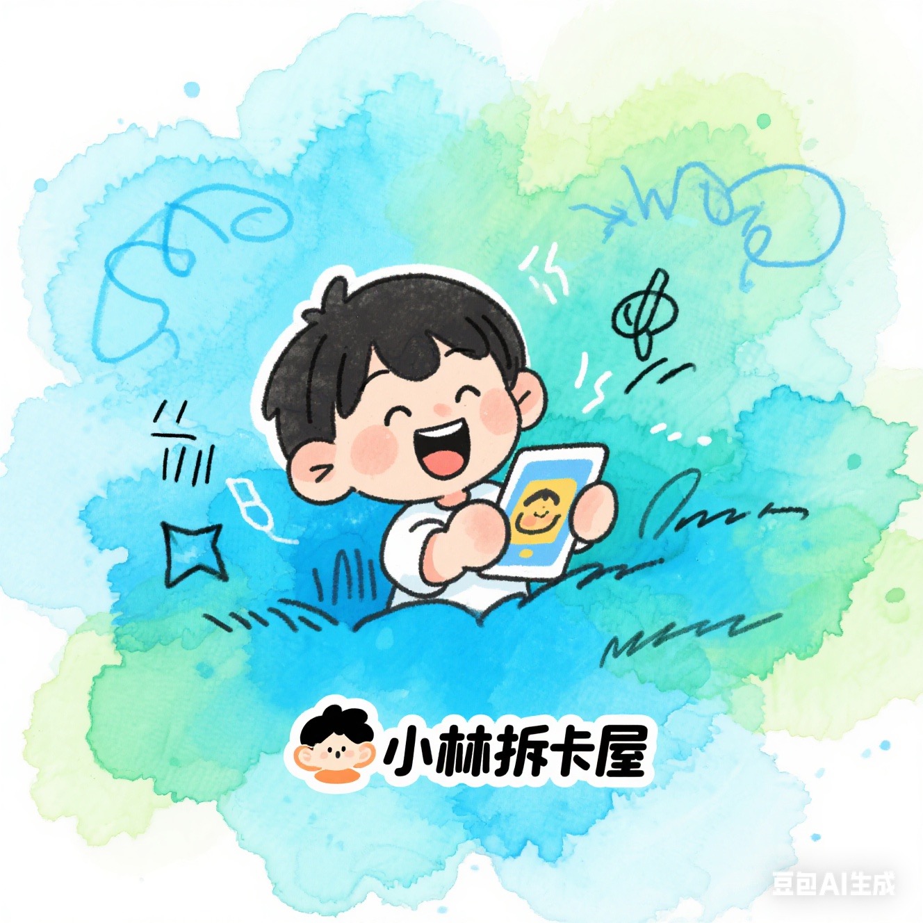 福袋、随机IP物料卡5张、没有单普通卡一张