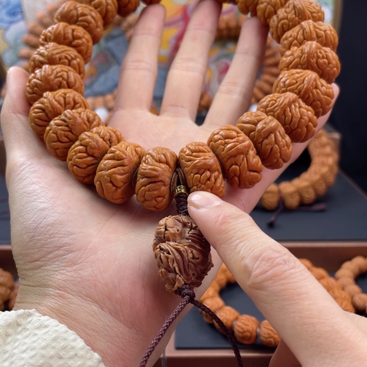 桃核手串龙纹桃核矮霸