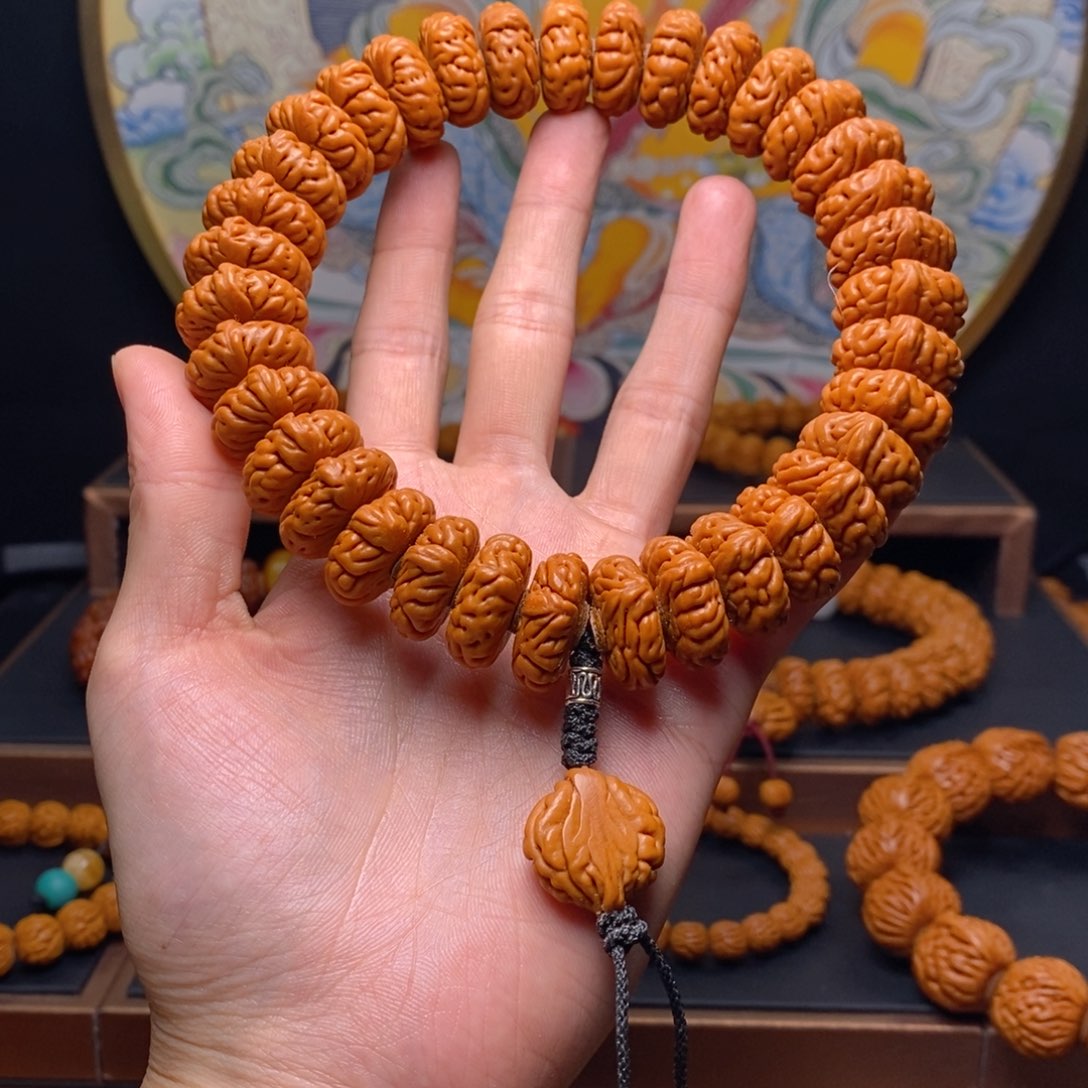 手串桃核龙纹桃核大肠