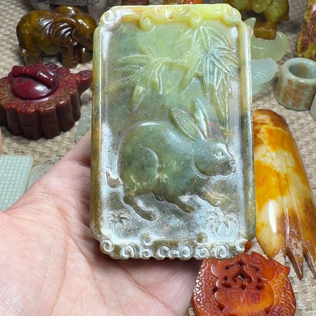 白玉菩提吊坠挂件