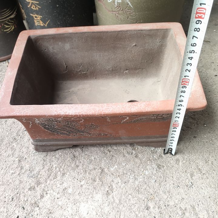 紫砂花盆紫砂瑕疵马槽