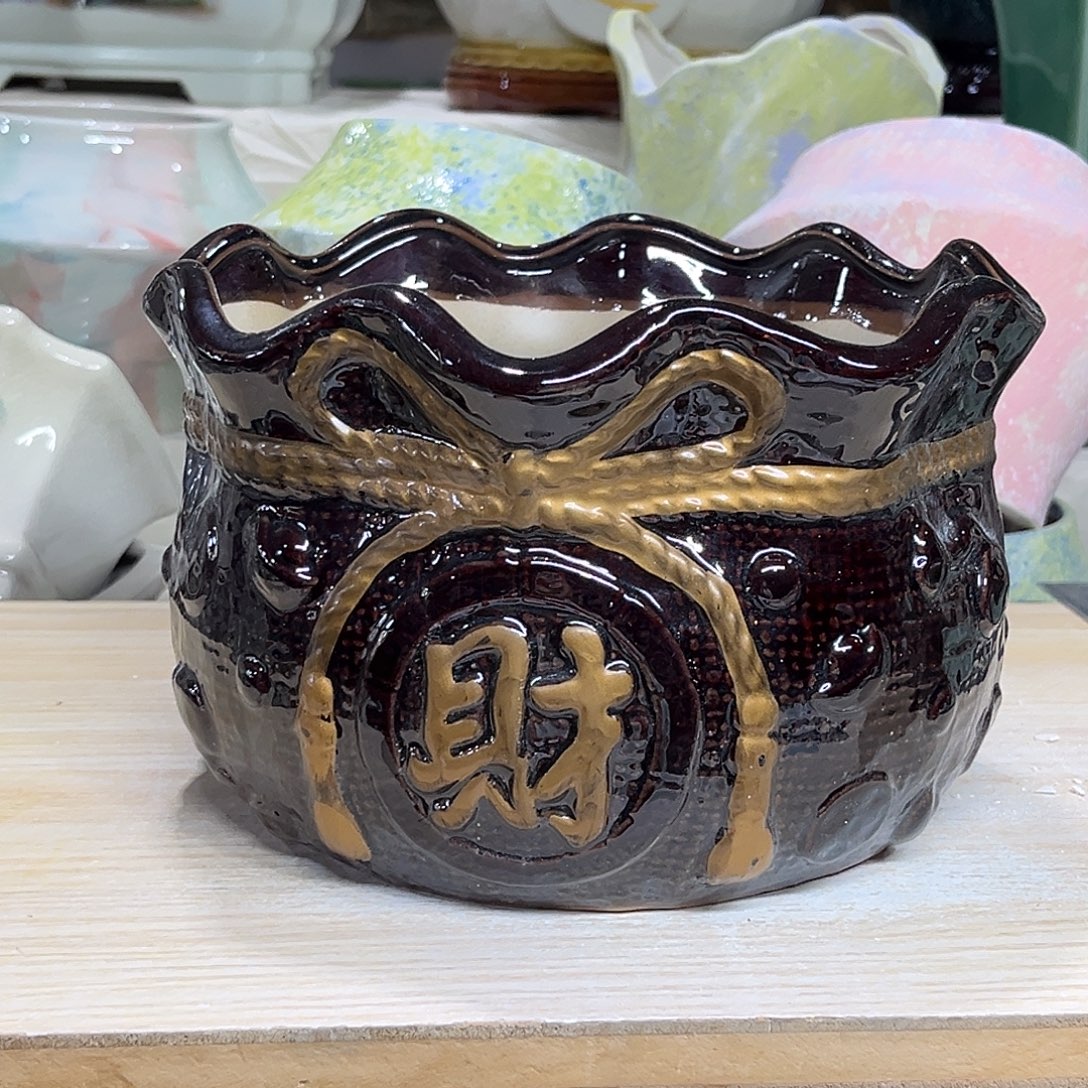 陶瓷绿植多肉微瑕花盆外口径：20*13