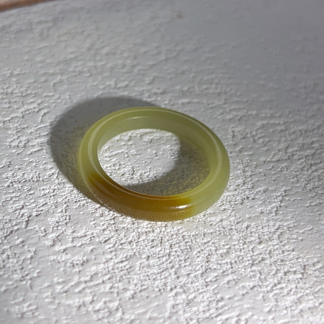 和田玉（糖玉）戒指未镶嵌14.15内径