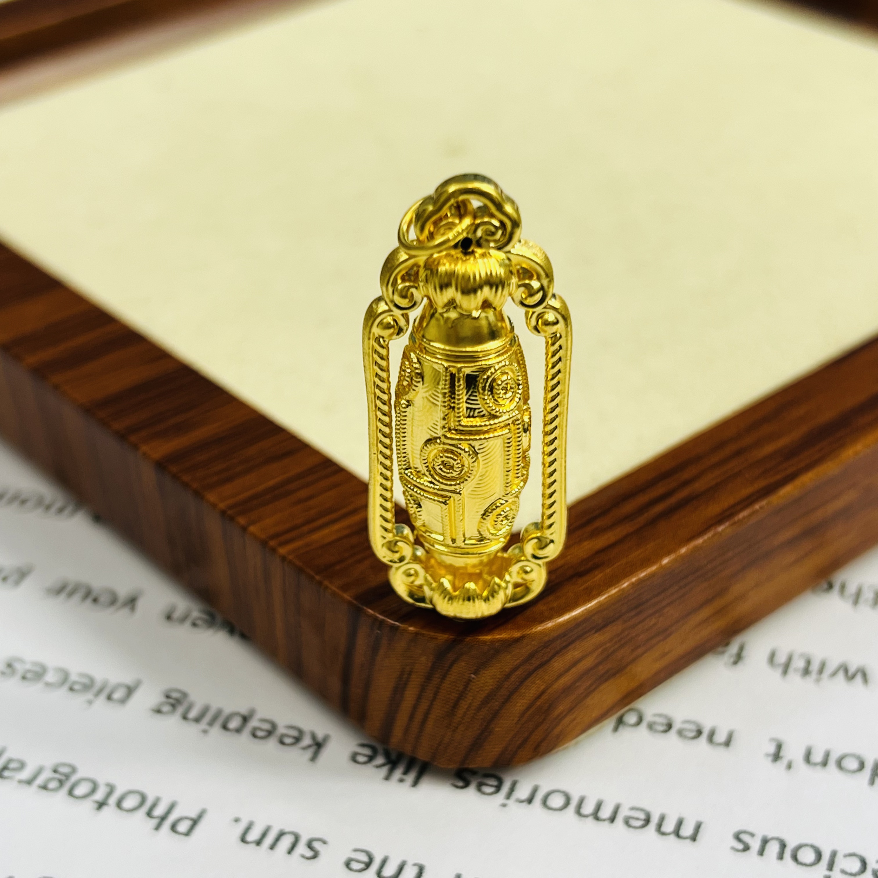足金999金纹平安瓶黄金首饰配件DP2809-02160
