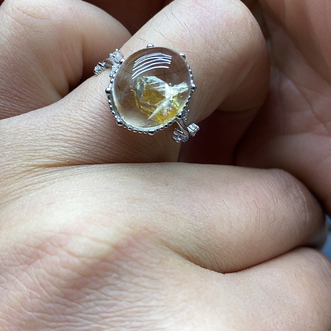 晨***帆水晶银S925镶嵌戒指活口