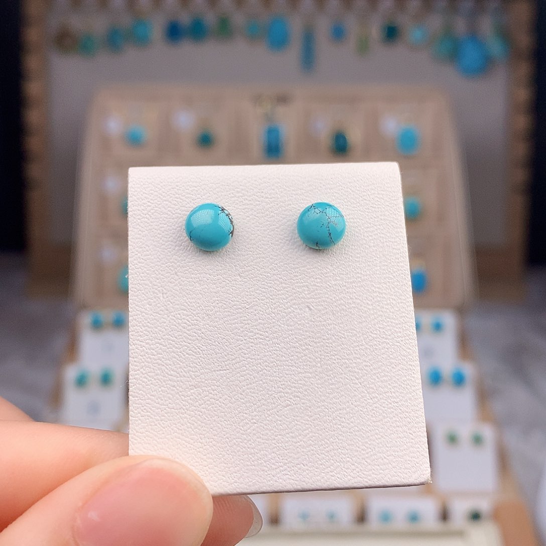 绿松石戒指银S925镶嵌