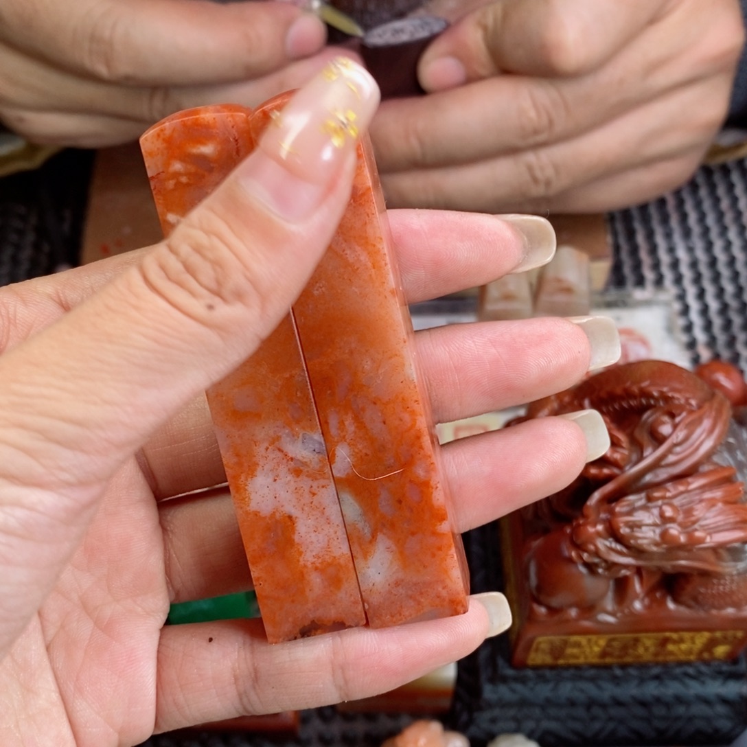 ****海印石寿山石成品正章书法用品