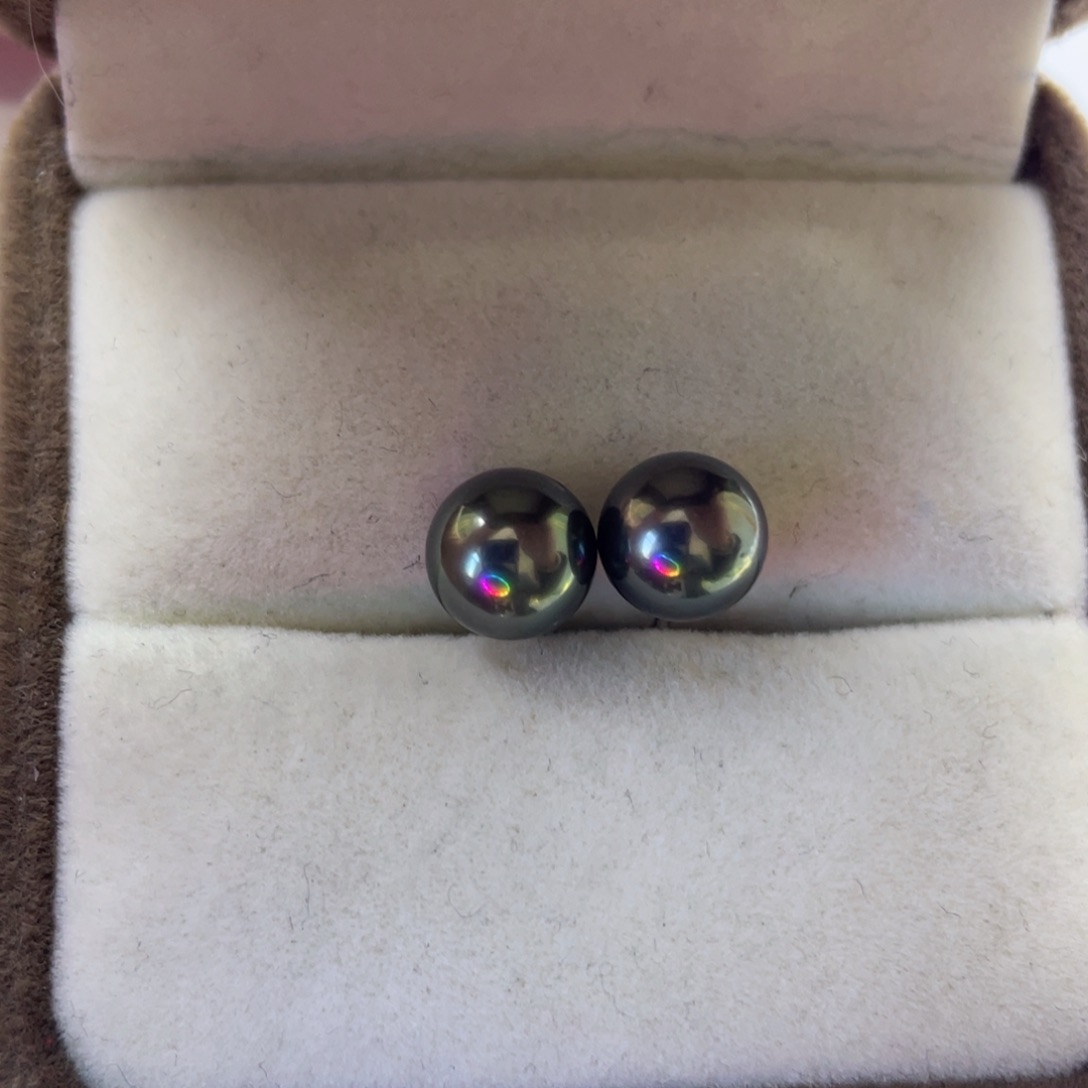 海水珍珠未镶嵌耳饰