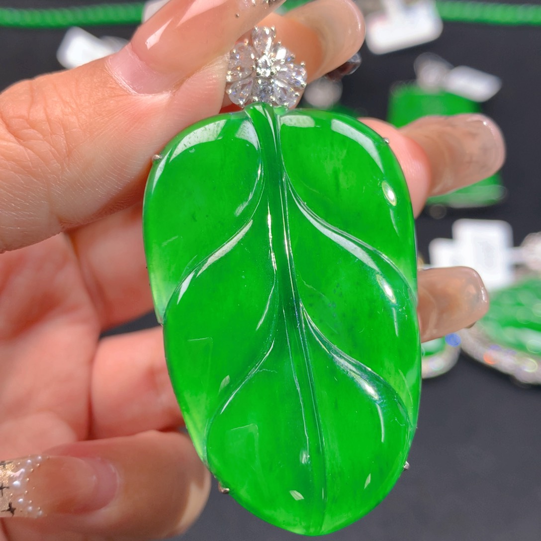 翡翠颈饰银S925镶嵌1111111111