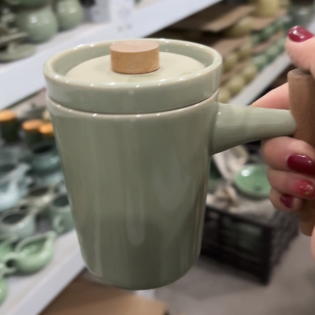 龙泉云间青瓷小米茶器