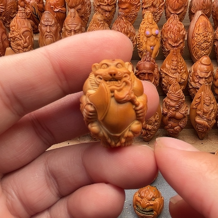 橄榄核吊坠22老虎