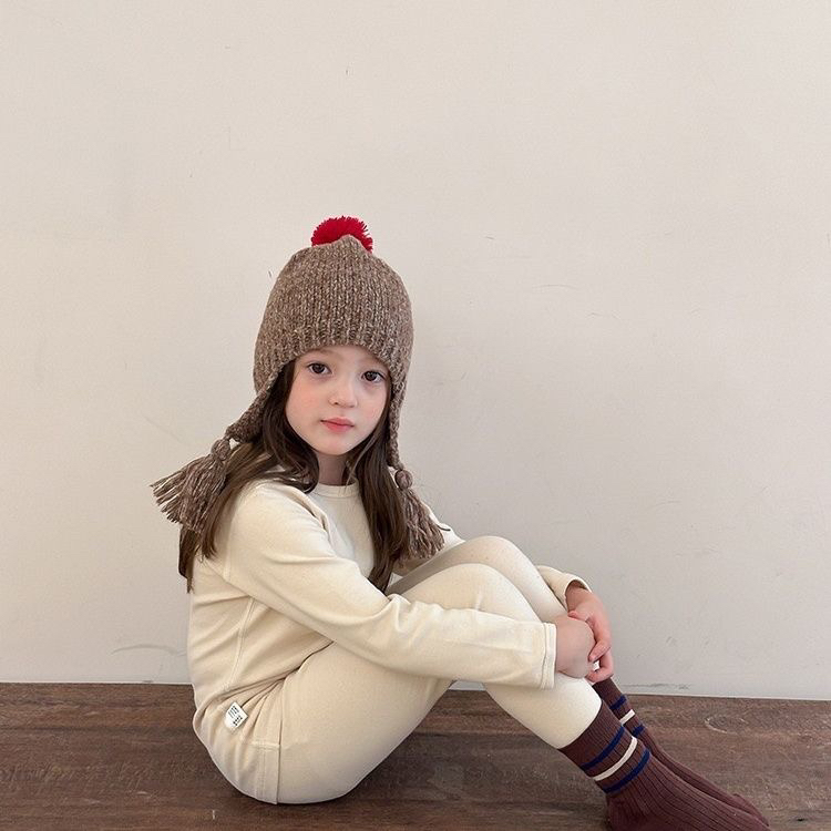 C-休闲风女居家春秋保暖秋衣裤秋冬宝宝女童绒