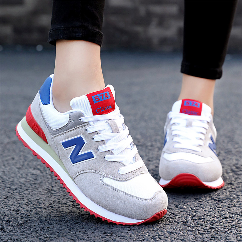 新百伦574女鞋新款2025春季网面透气百搭运动鞋女复古跑步鞋子男