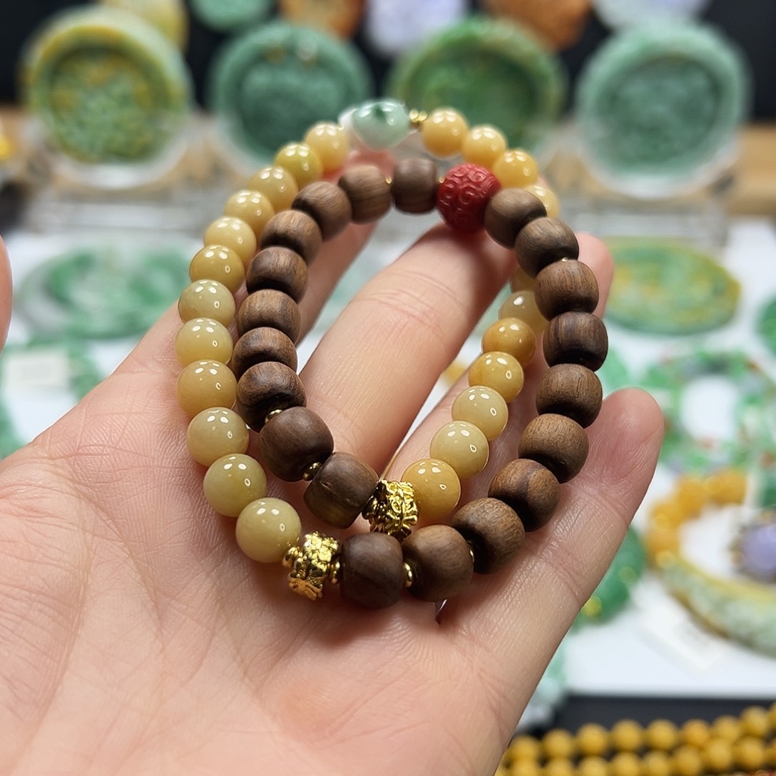 翡翠未镶嵌手链手串