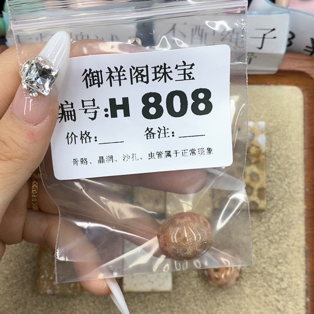 硅化珊瑚（珊瑚玉）H未镶嵌?****。