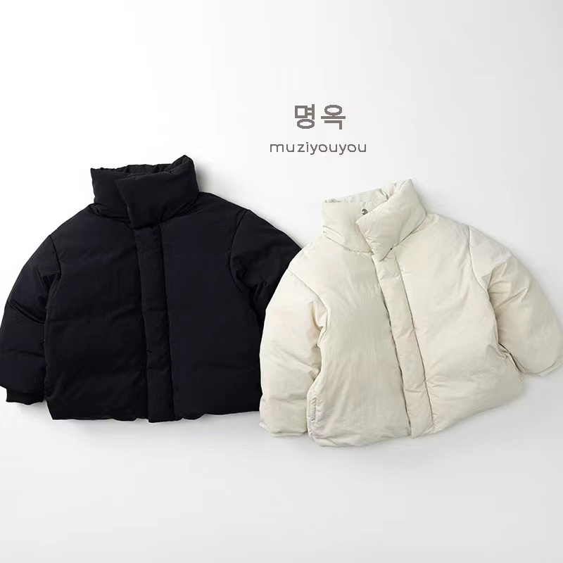 儿童羽绒服2025冬季韩版男女童简约韩系90绒外套羽绒服my25255