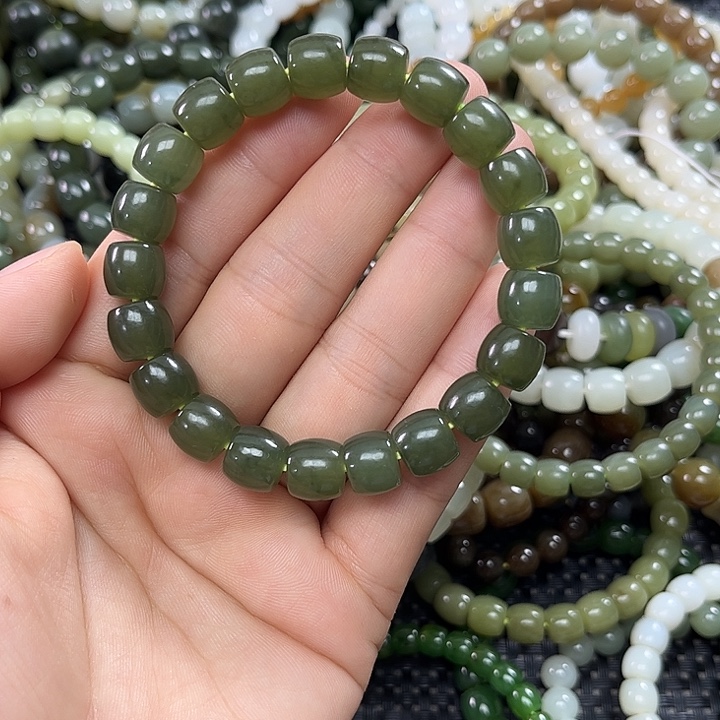 和田玉未镶嵌手链