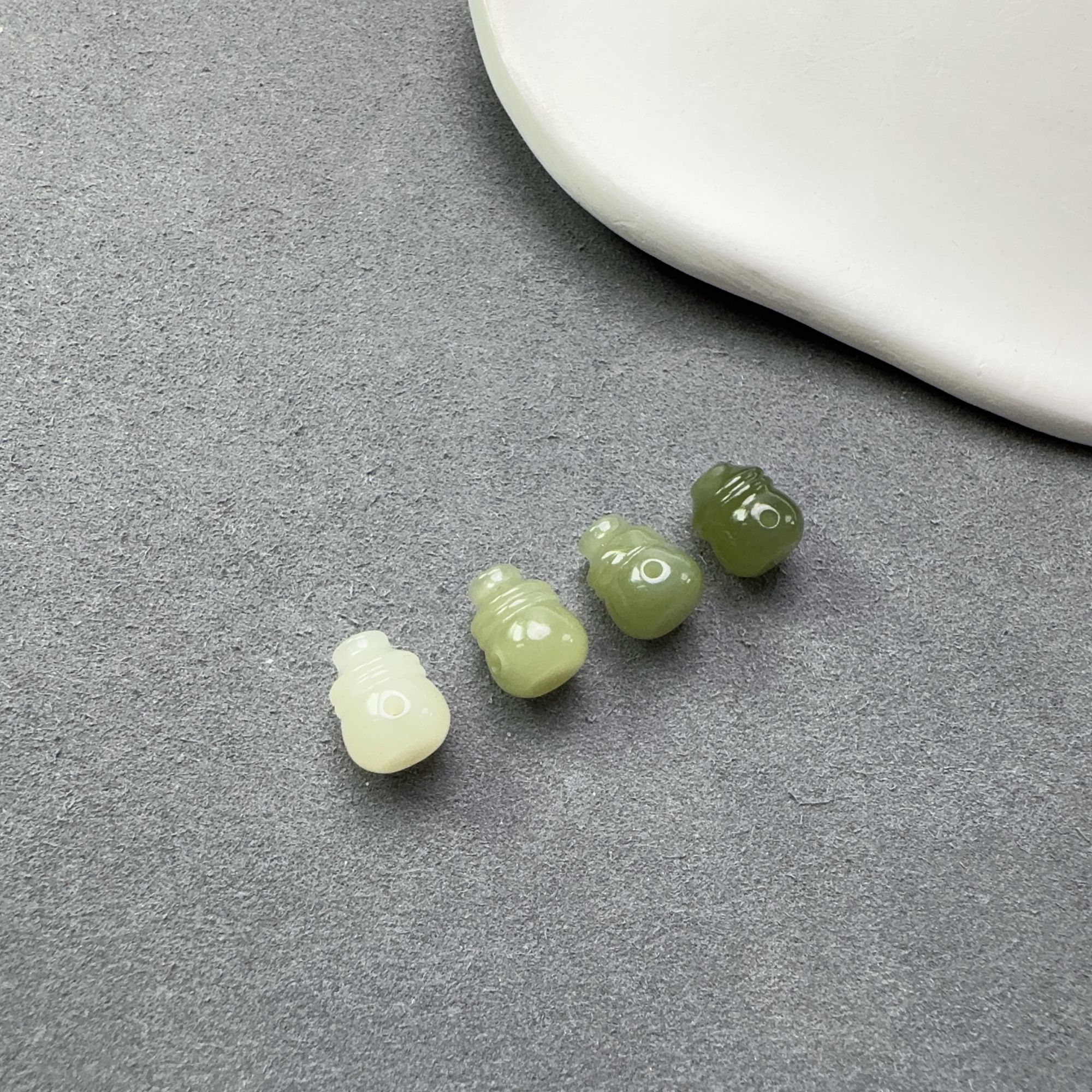 和田玉晴水三通配件8mm多样性发一