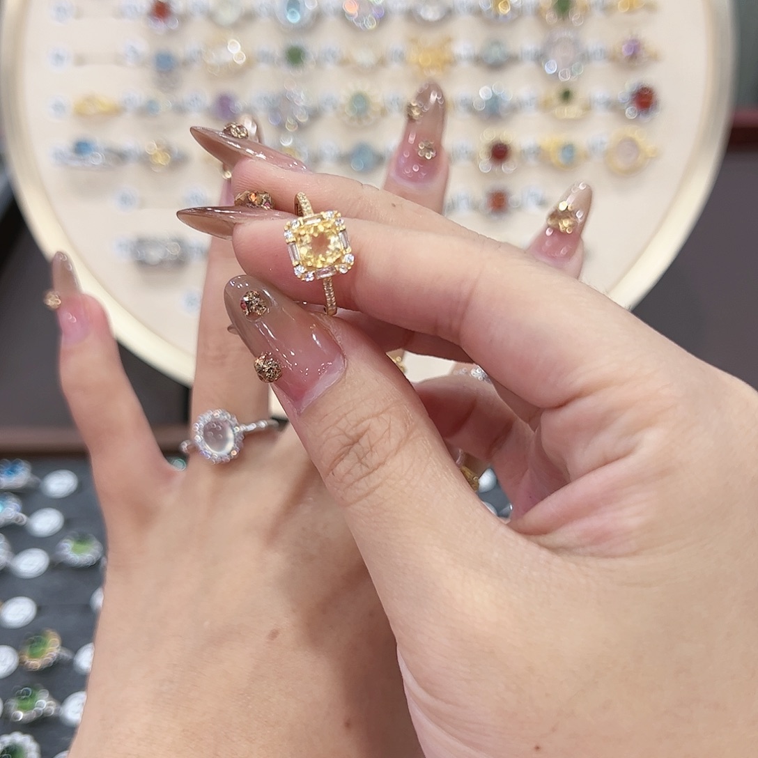 蛇纹石玉戒指银S925镶嵌S****?