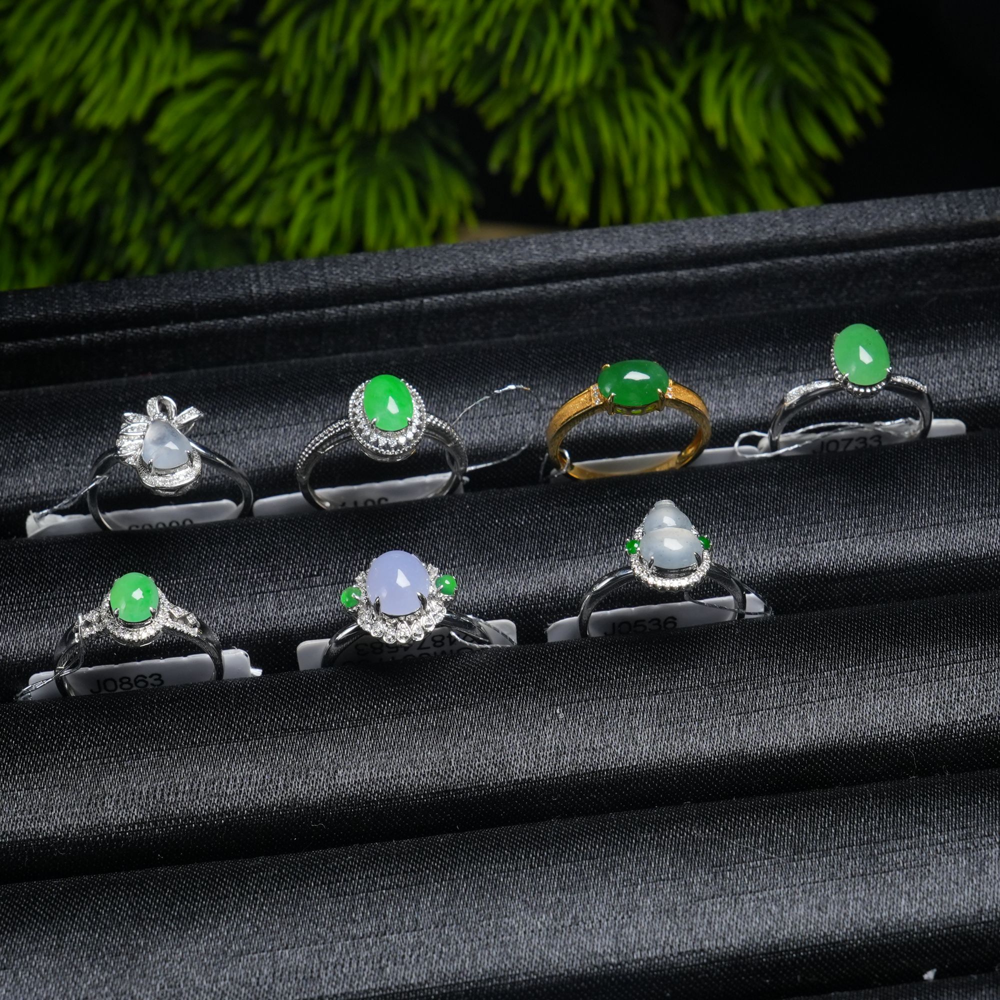 思懿珠宝  18k翡翠蛋面戒指-3588-2-多样性发一