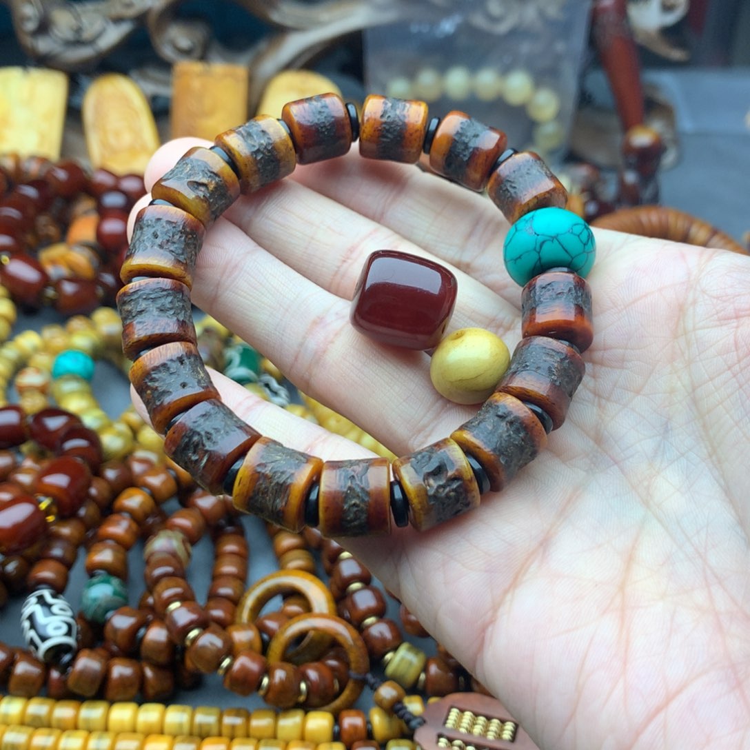 小***闲手串/手链牛骨牦牛骨牛嘎手串