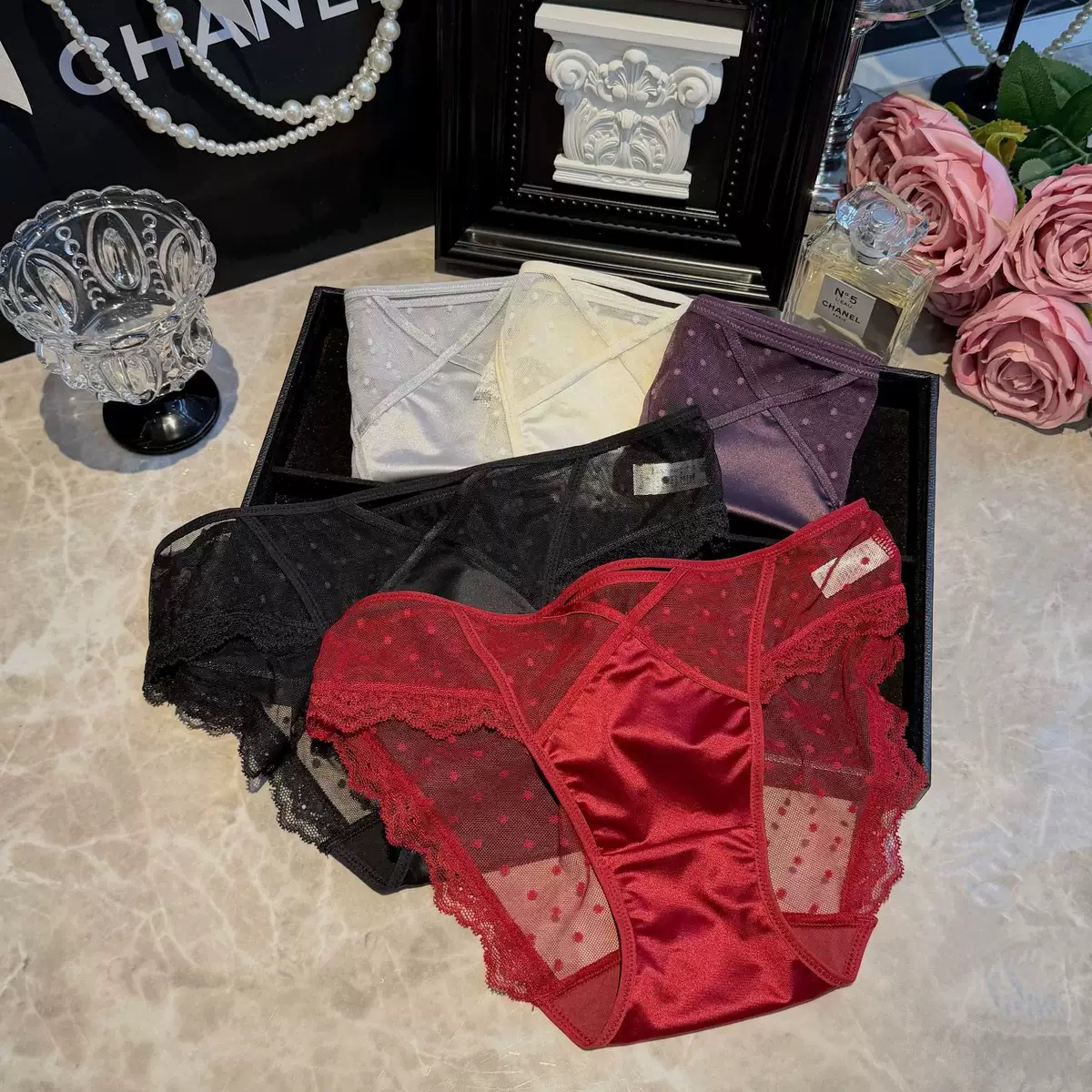 HUIHUI·法式蕾丝内裤#NO退NO换