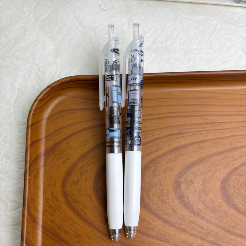 速干笔两支体验装透明笔杆eric联名笔0.5笔芯