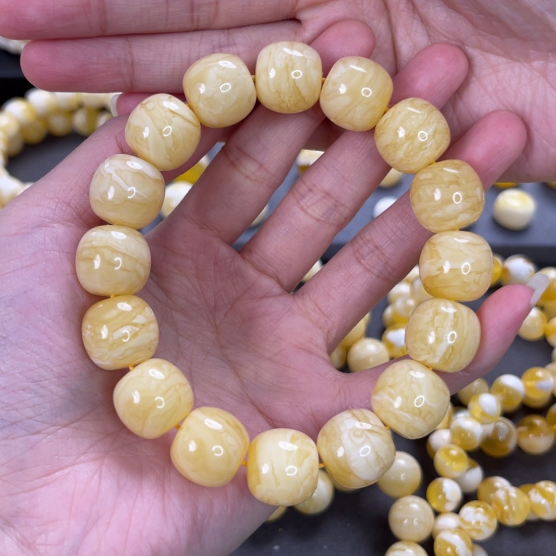 未镶嵌蜜蜡手串?****龍15同料虎皮