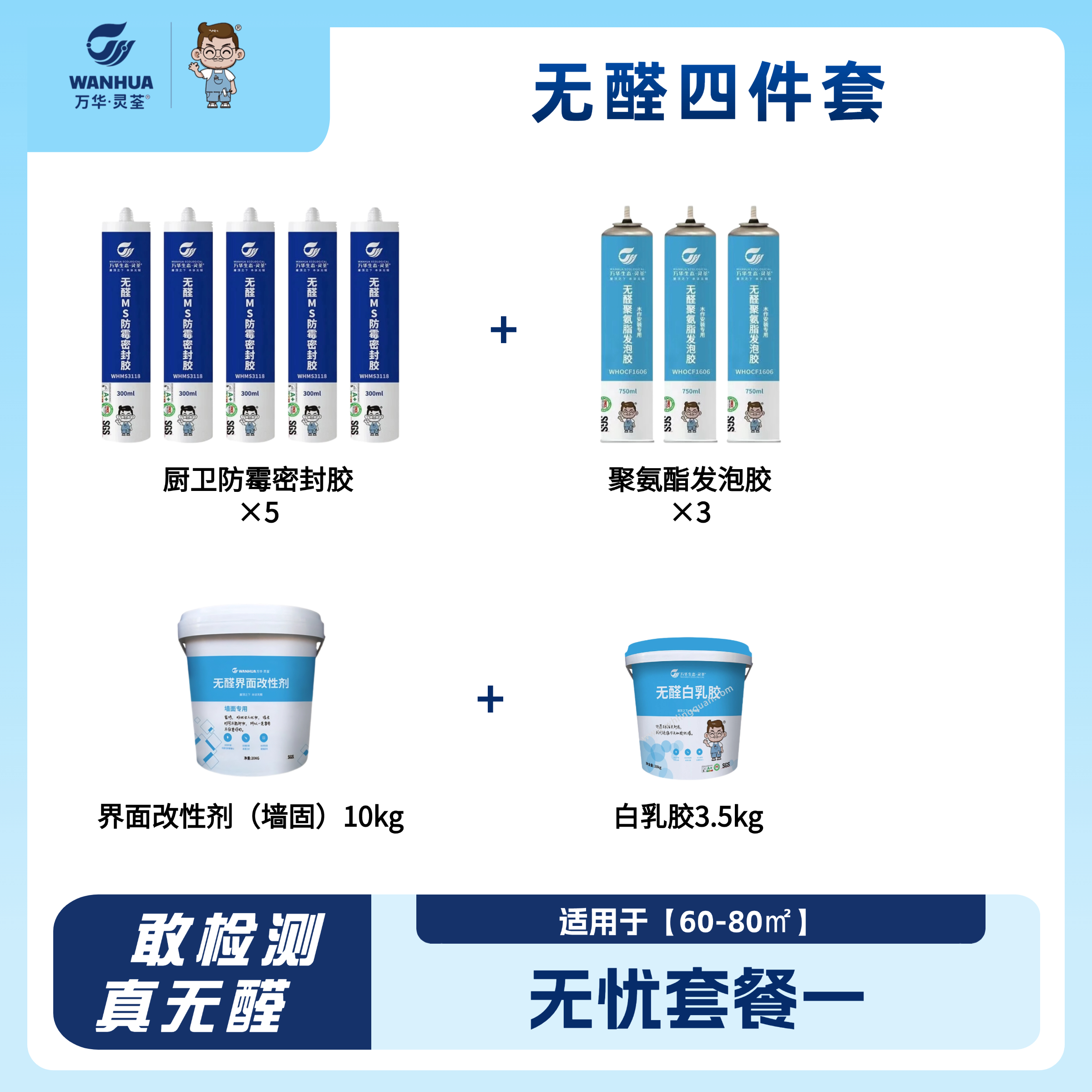 万华  无醛四件套    硬装必备