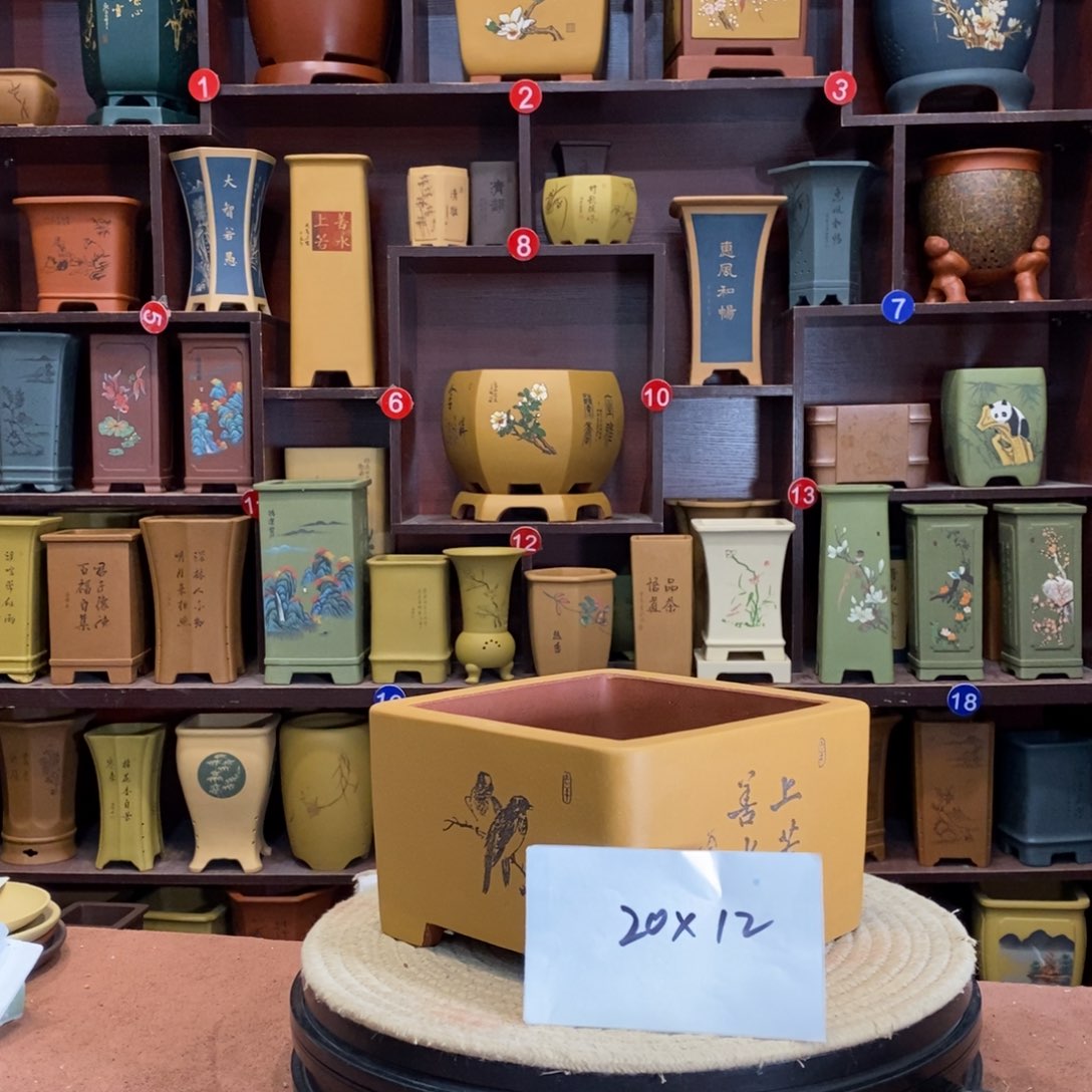 紫砂花盆紫砂花盆