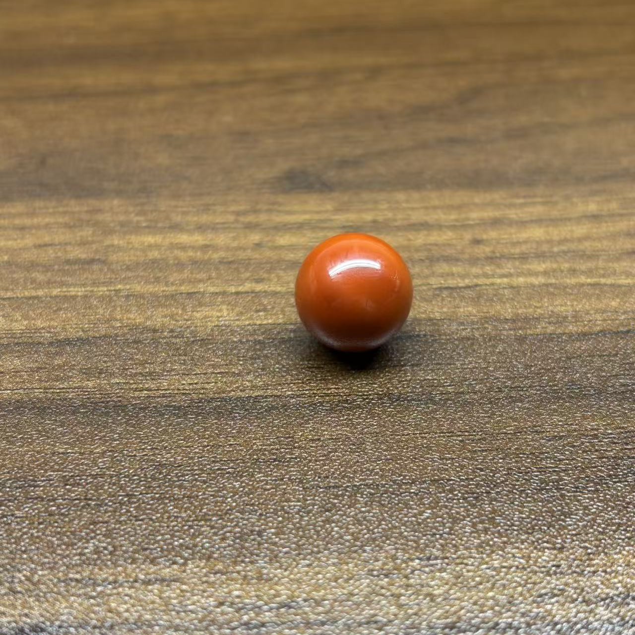 南红玛瑙圆珠柿子红满色满肉单珠